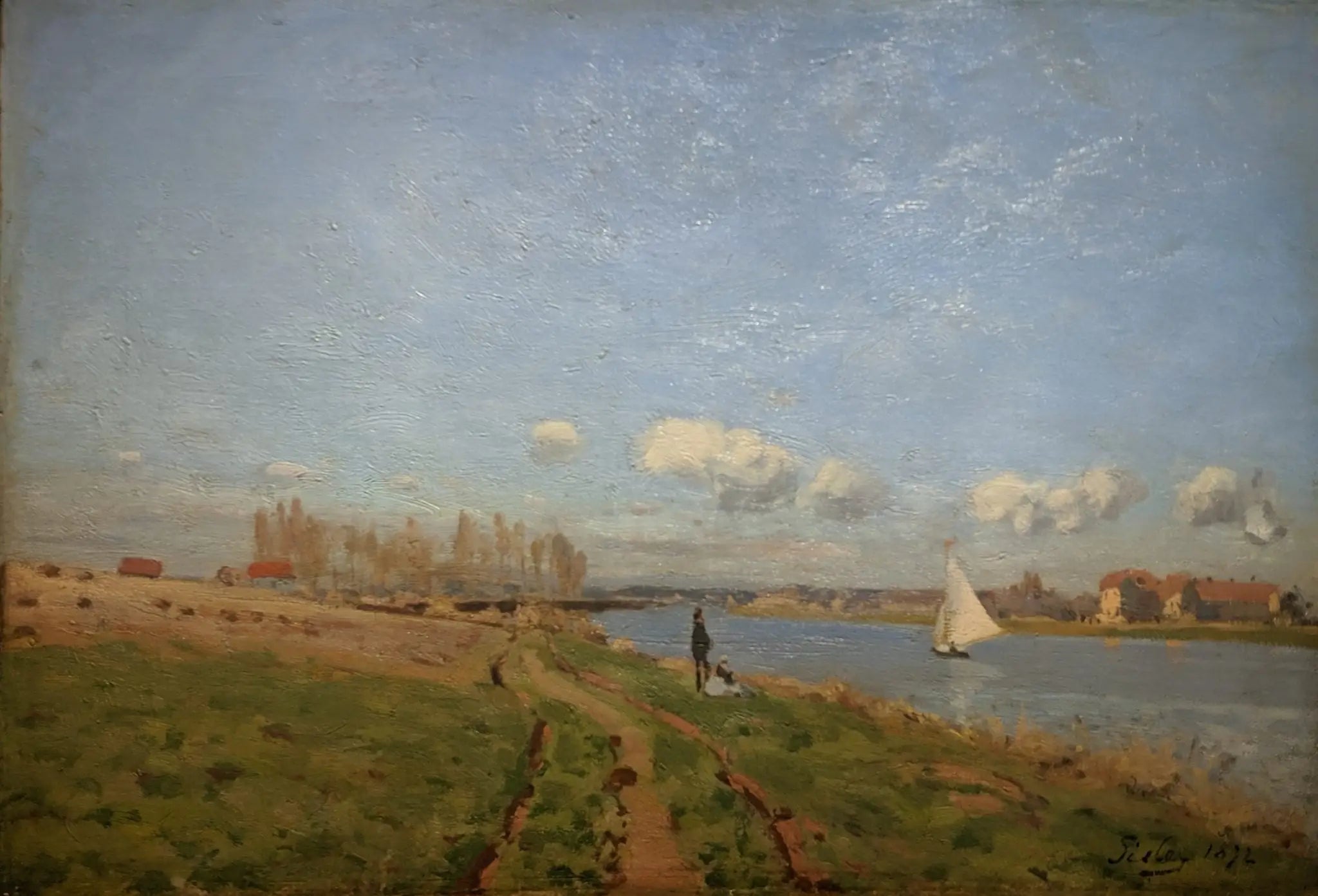 Bords de la Seine à Argenteuil - Alfred Sisley image 1 reproduction artisanale de tableau