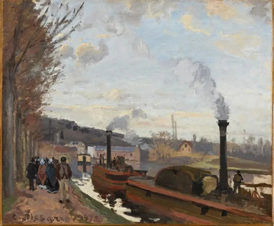 Brzegi Sekwany w Bougival - Camille Pissarro