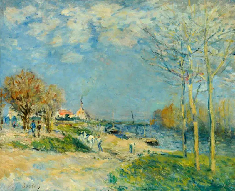 Brzegi Sekwany w Port-Marly - Alfred Sisley