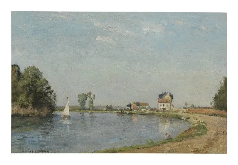 Brzegi rzeki - Camille Pissarro