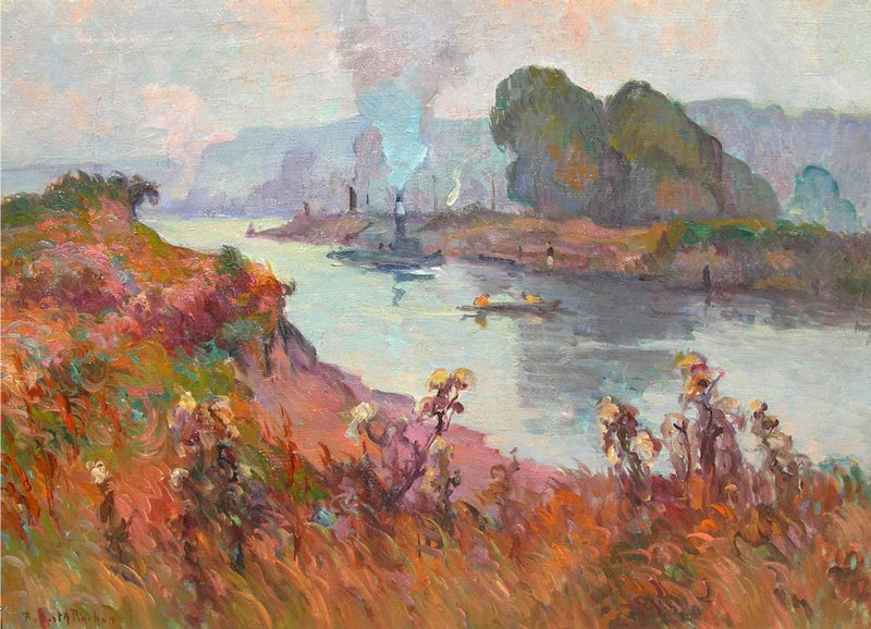 Brzegi Sekwany - Robert Antoine Pinchon