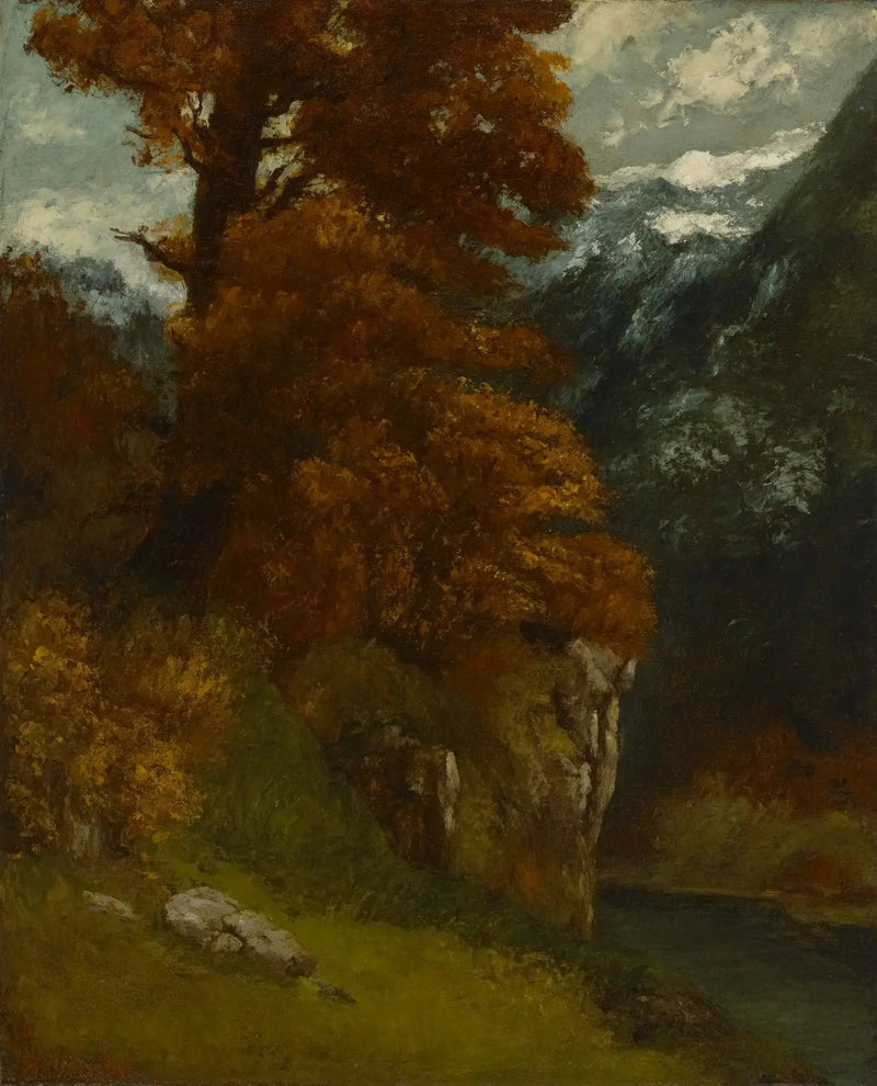 Brzegi Doubs; Efekt jesieni - Gustave Courbet
