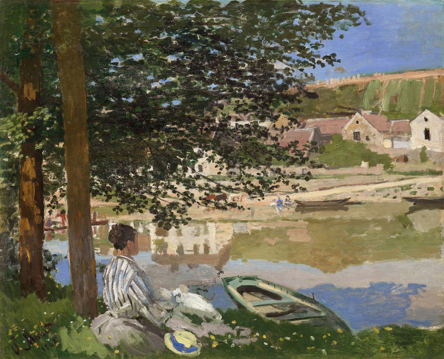 Nad brzegiem Sekwany przy Bennecourt W110 - Claude Monet