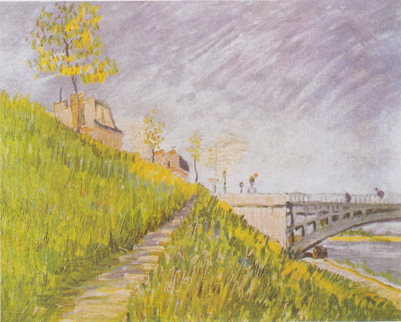 Nabrzeża Sekwany z mostem Clichy - Vincent van Gogh