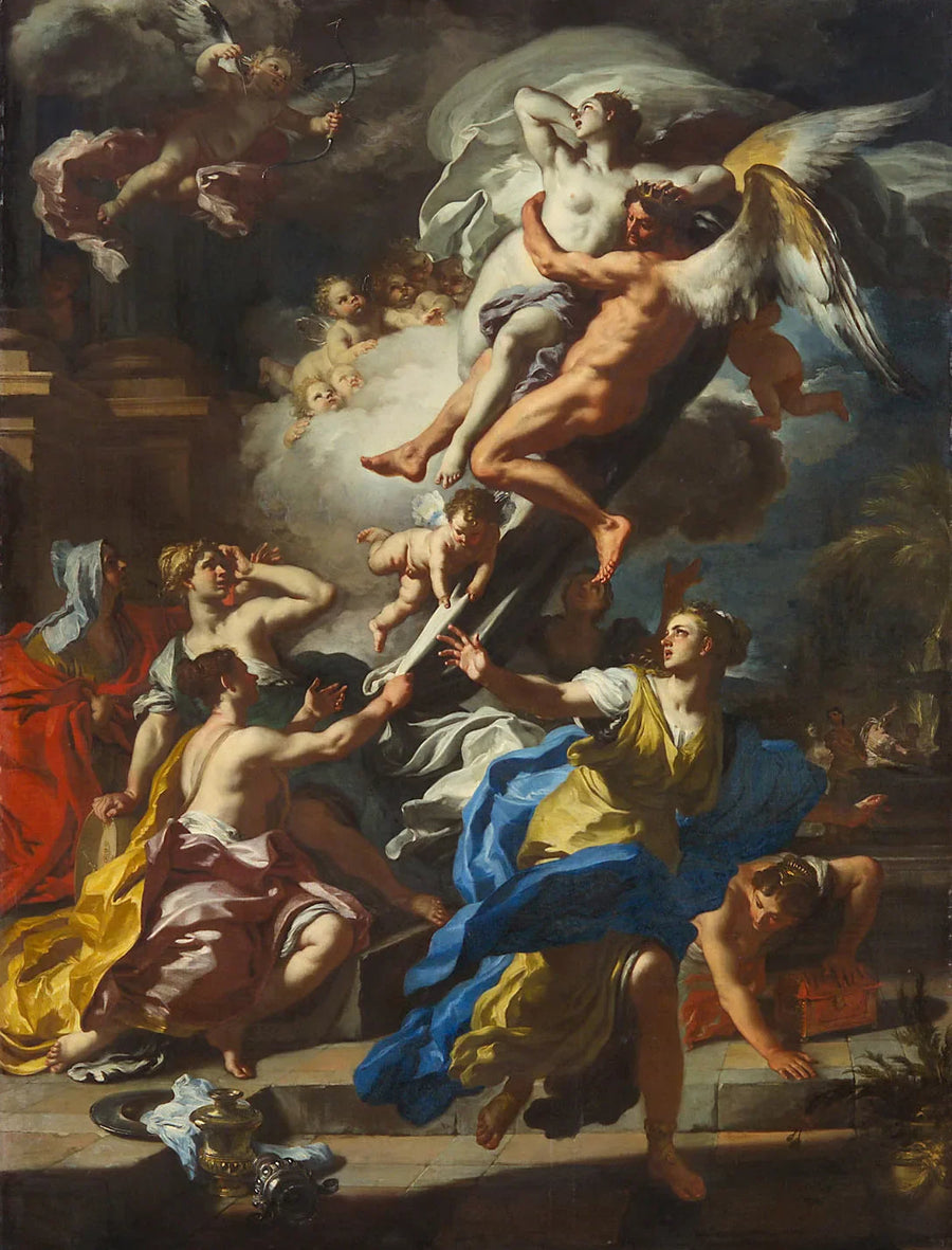 Borée kradnie Oréthyie - Francesco Solimena
