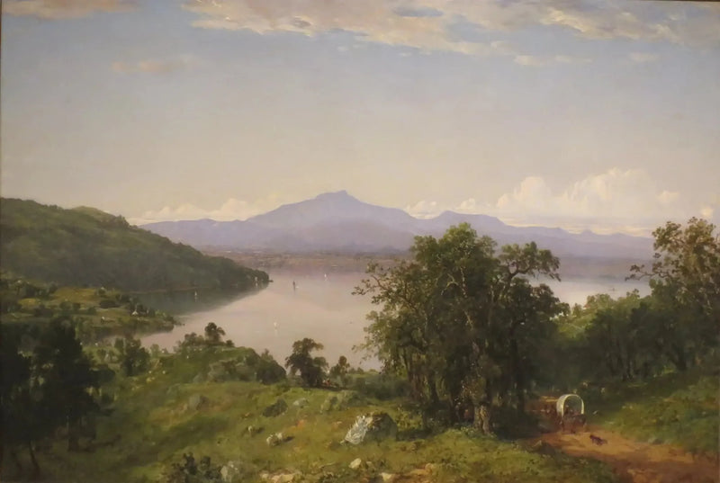 Wypukłość wielbłąda z zachodniego brzegu jeziora Champlain - John Frederick Kensett