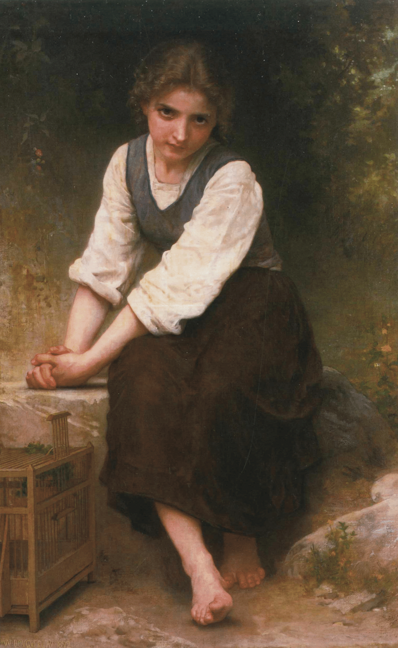 La Cage vide - Bouguereau