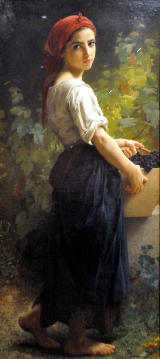 Jeune fille aux raisins, par William Bouguereau, 1904