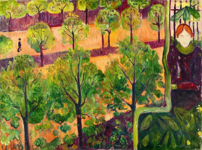 bulwar w Paryżu - Edvard Munch