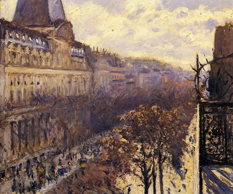 Bulwar Włochów - Gustave Caillebotte