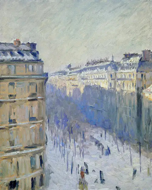 Bulwar Haussmanna, efekt śniegu - Gustave Caillebotte
