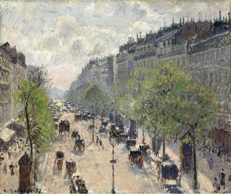 Boulevard Montmartre, Wiosna - Camille Pissarro