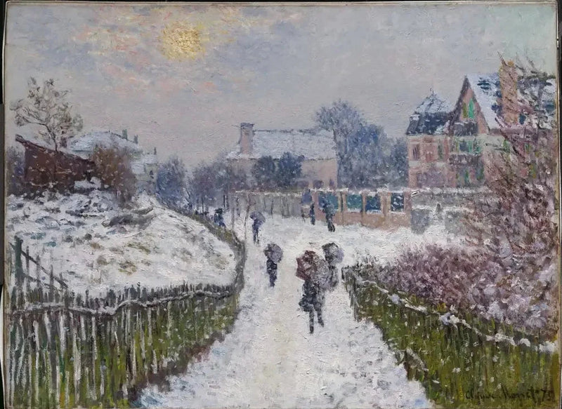 Boulevard Saint-Denis, Argenteuil, zimą W357 a - Claude Monet