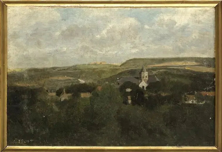Boulogne-sur-Mer, zakątek miasta - Jean-Baptiste Camille Corot