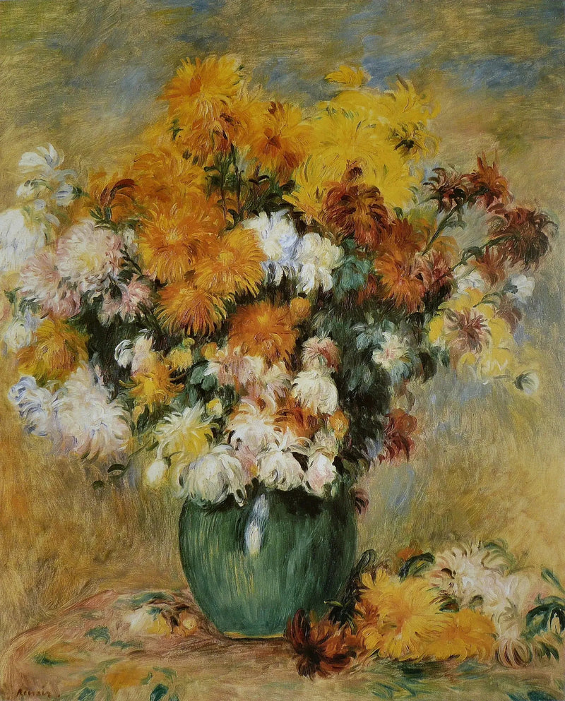 Bukiet chryzantem - Pierre-Auguste Renoir