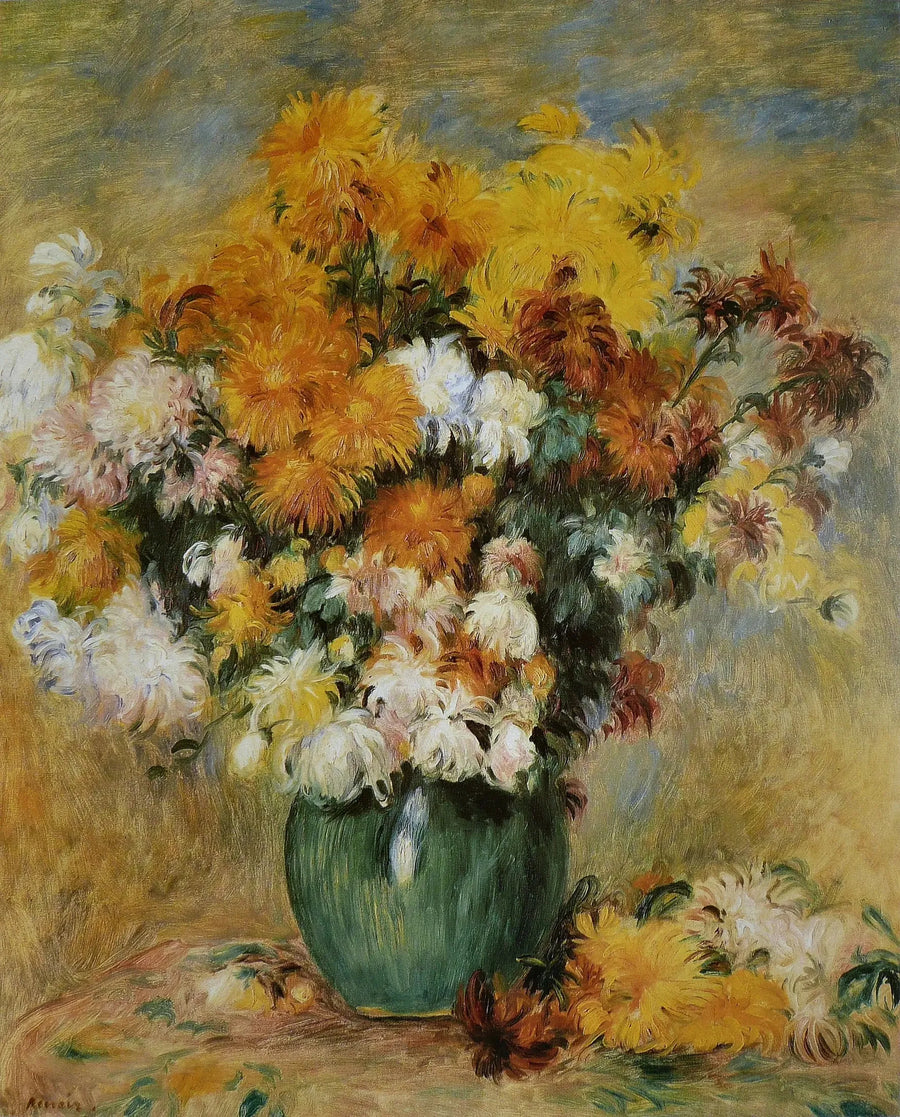 Bukiet chryzantem - Pierre-Auguste Renoir