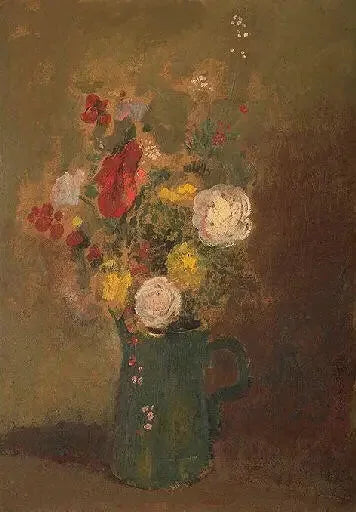Bukiet kwiatów z mimosą - Odilon Redon