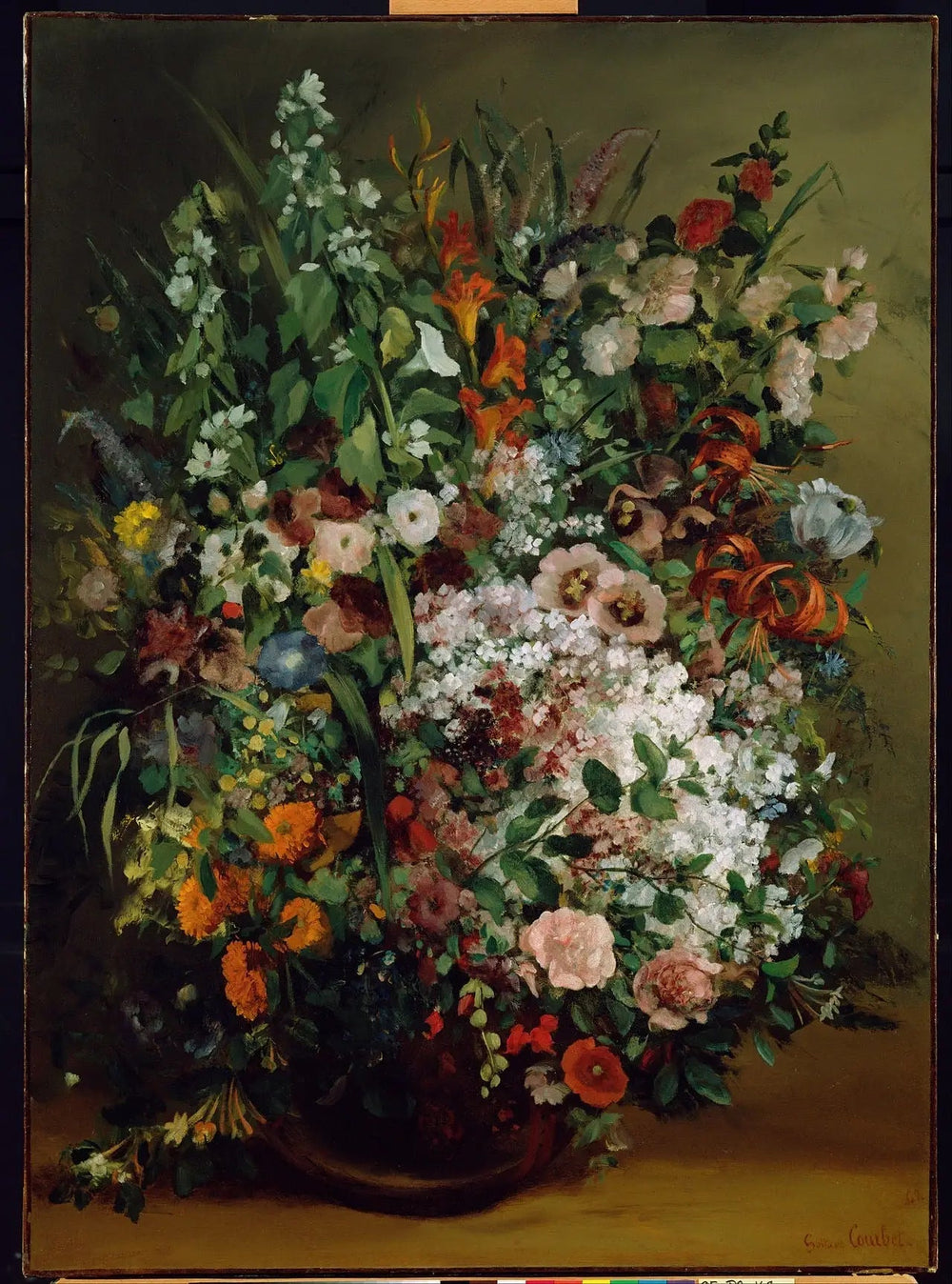 Bouquet de fleurs dans un vase - Gustave Courbet - Alpha Reproduction
