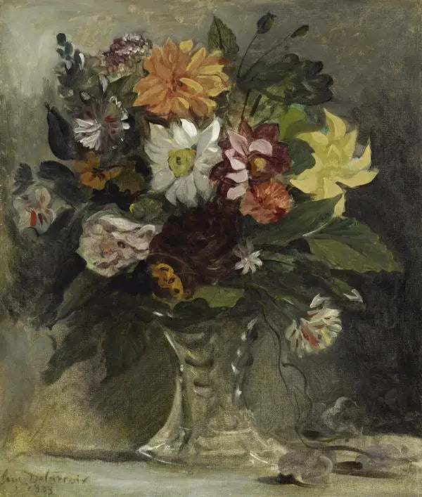Bukiet kwiatów - Eugène Delacroix