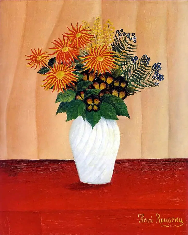 Bukiet kwiatów - Henri Rousseau