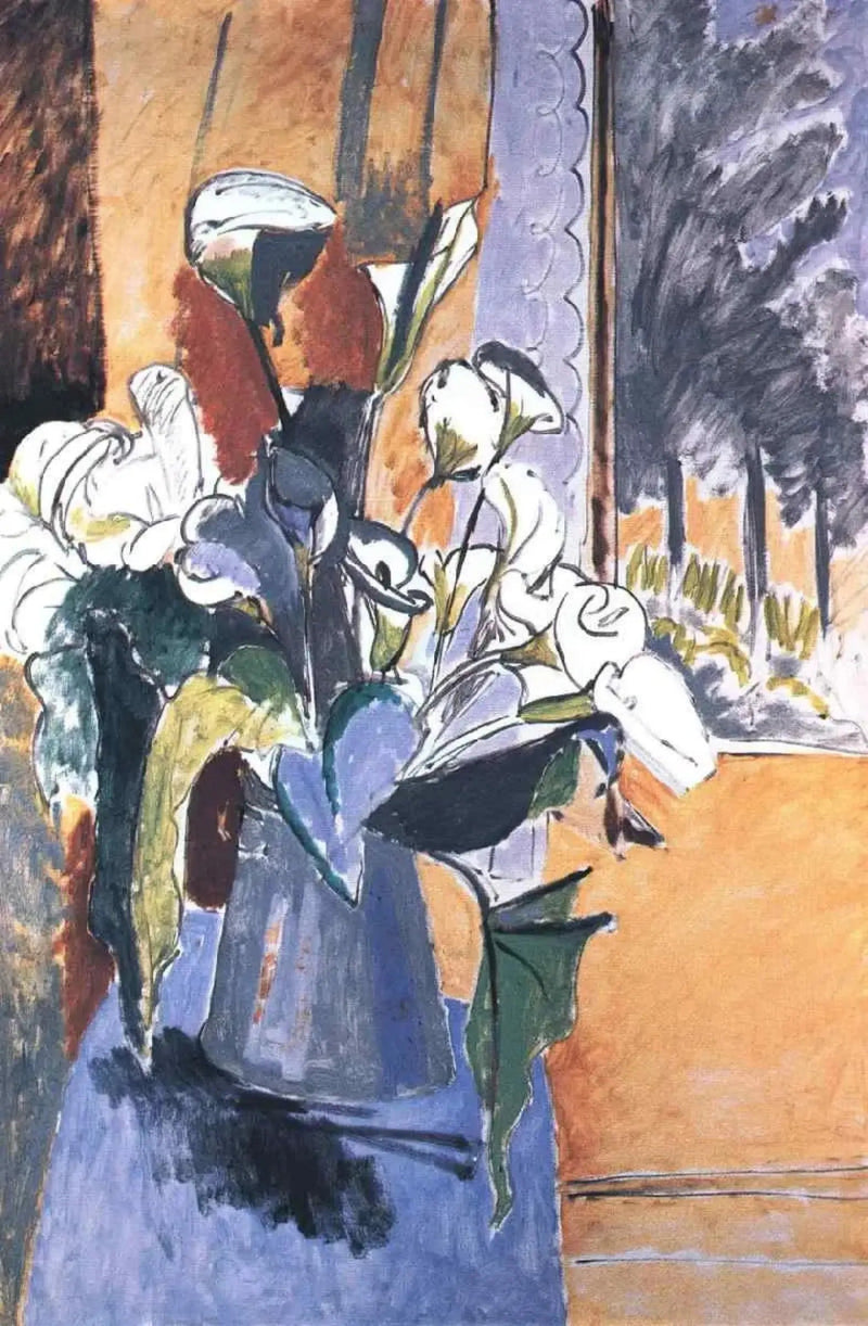 Bukiet kwiatów na werandzie - Henri Matisse