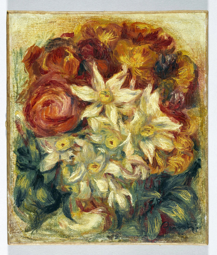Bukiet narcyzów i róż - Pierre-Auguste Renoir