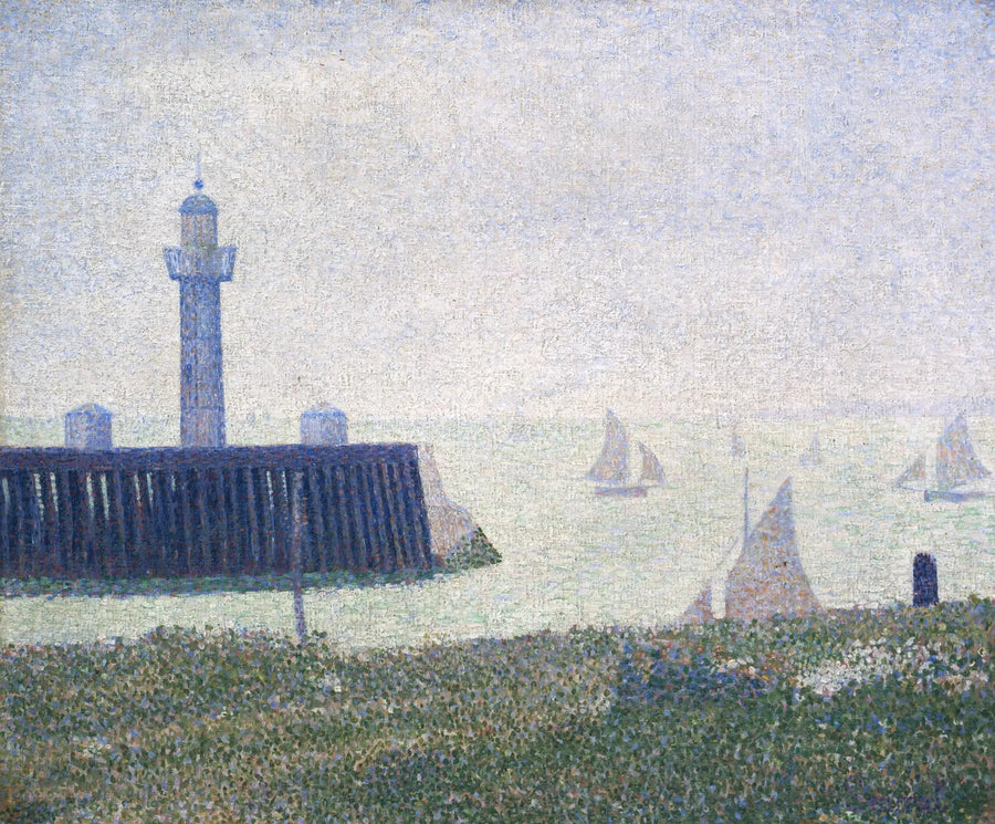 Koniec mola, Honfleur - Georges Seurat