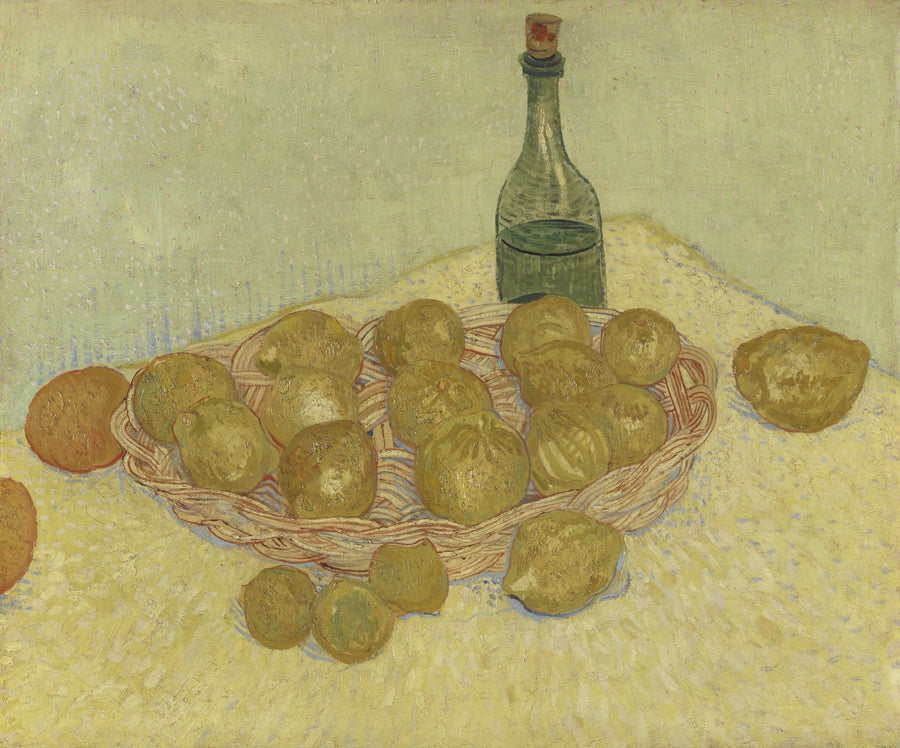 Martwa natura: butelka, cytryny i pomarańcze - Vincent van Gogh