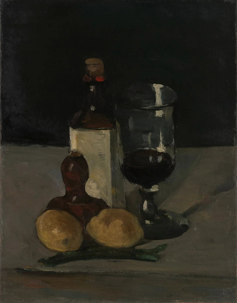 Butelka, szklanka i cytryny - Paul Cézanne