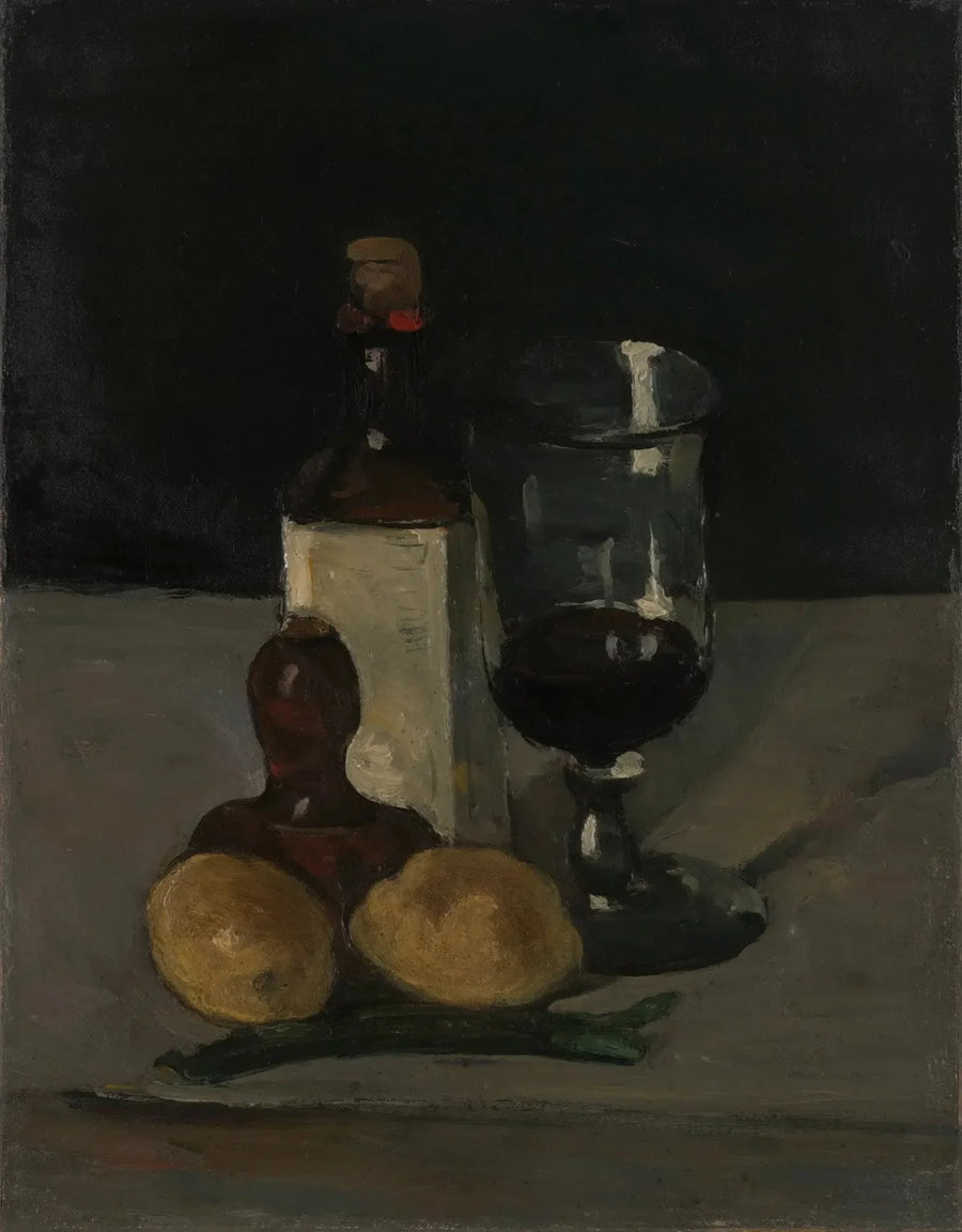 Butelka, szklanka i cytryny - Paul Cézanne