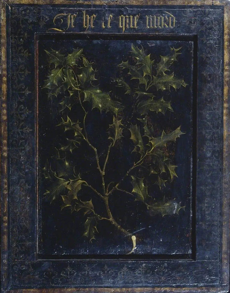 Gałązka ostrokrzewu (tył) - Rogier van der Weyden