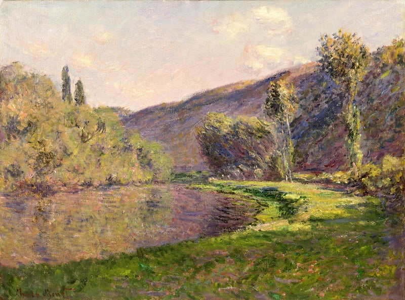 Le Bras de Jeufosse, efekt późnego popołudnia - Claude Monet