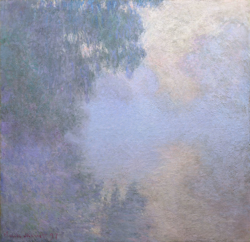 Bras de Seine w pobliżu Giverny, mgła, Chicago W1475 - Claude Monet