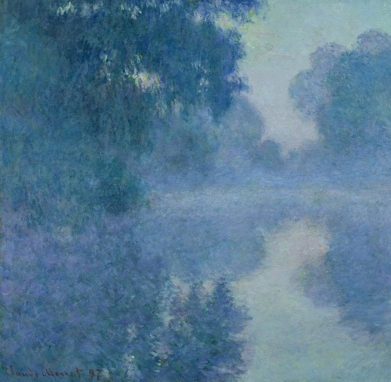 Bras de Seine, wschodzące słońce, Marmottan W1478 - Claude Monet