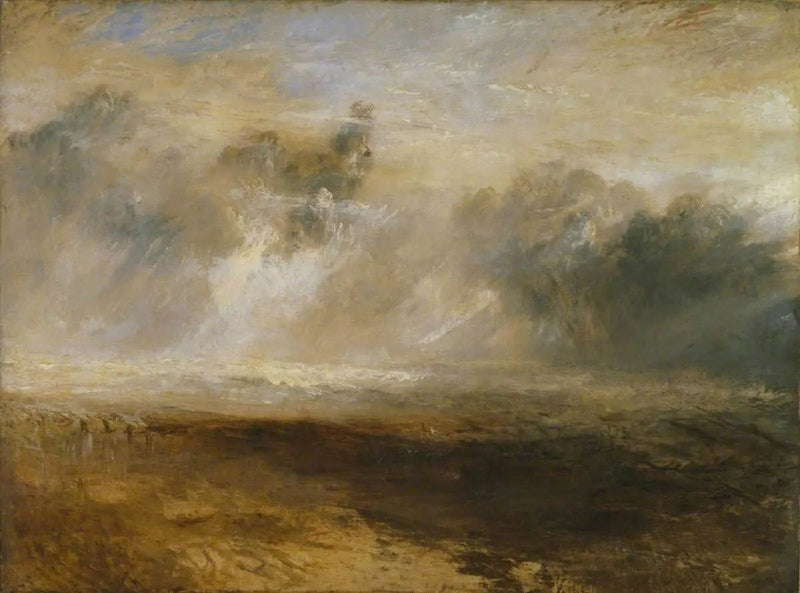 Przełomy na płaskiej plaży - J. M. W. Turner