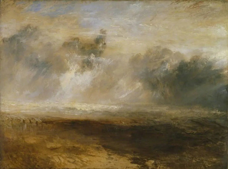 Przełomy na płaskiej plaży - J. M. W. Turner