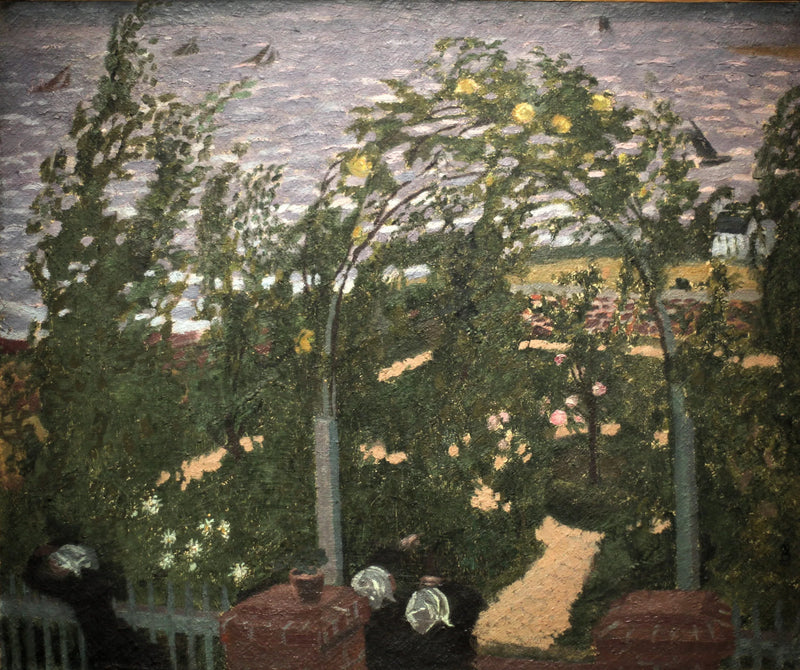 Bretonki pod pergolą - Maurice Denis