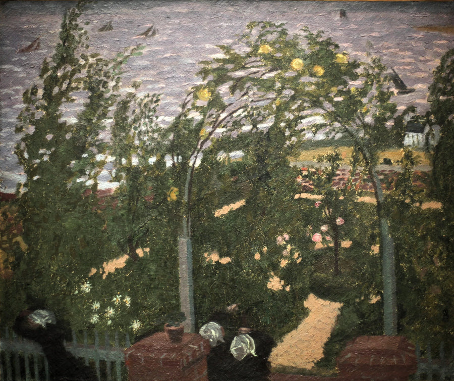 Bretonki pod pergolą - Maurice Denis