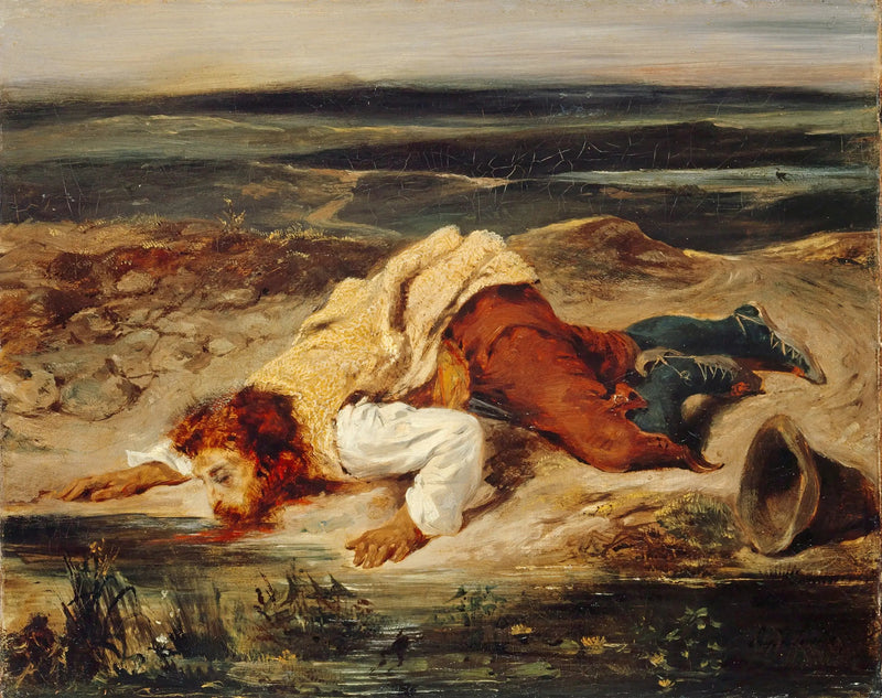 Ranny brigand - Eugène Delacroix