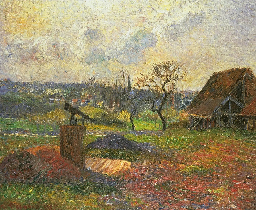 Cegielnia w Éragny - Camille Pissarro