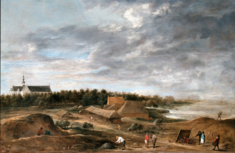 Cegielnie w pobliżu Hemiksem - David Teniers Młodszy