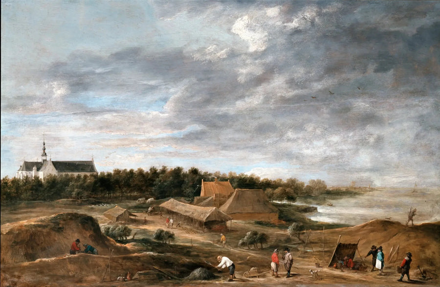 Cegielnie w pobliżu Hemiksem - David Teniers Młodszy