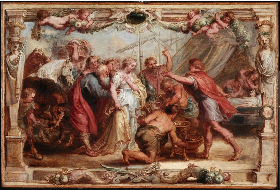 Briseida oddana Achillesowi - Peter Paul Rubens