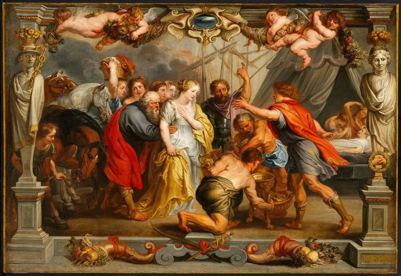 Briseis powracająca do Achillesa - Peter Paul Rubens