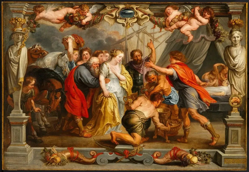 Briseis powracająca do Achillesa - Peter Paul Rubens