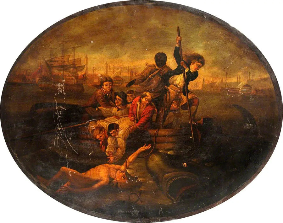Brook Watson zaatakowany przez rekina w porcie Hawany, 1749 - John Singleton Copley