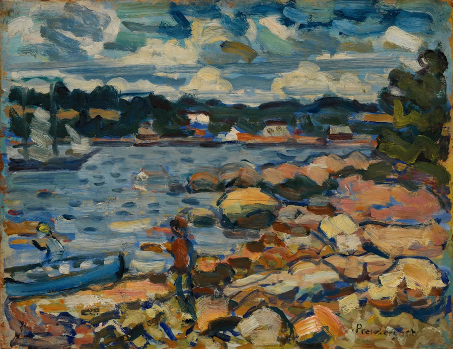 Brooksville, Maine (rzeka i skały) - Maurice Prendergast