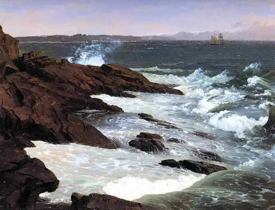 Mgła na otwartym morzu u Mont Désert - Frederic Edwin Church