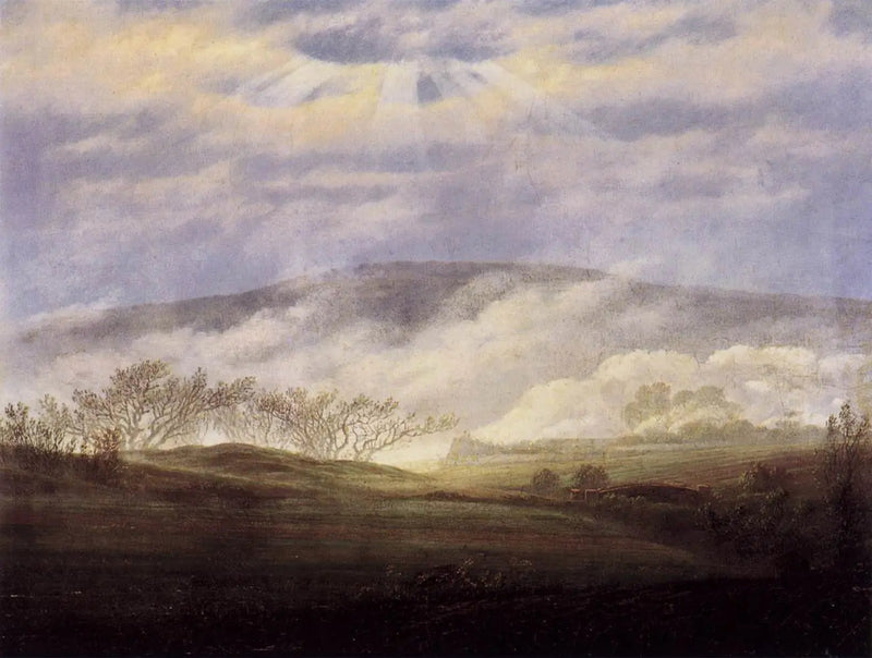 Mgła w dolinie Łaby - Caspar David Friedrich