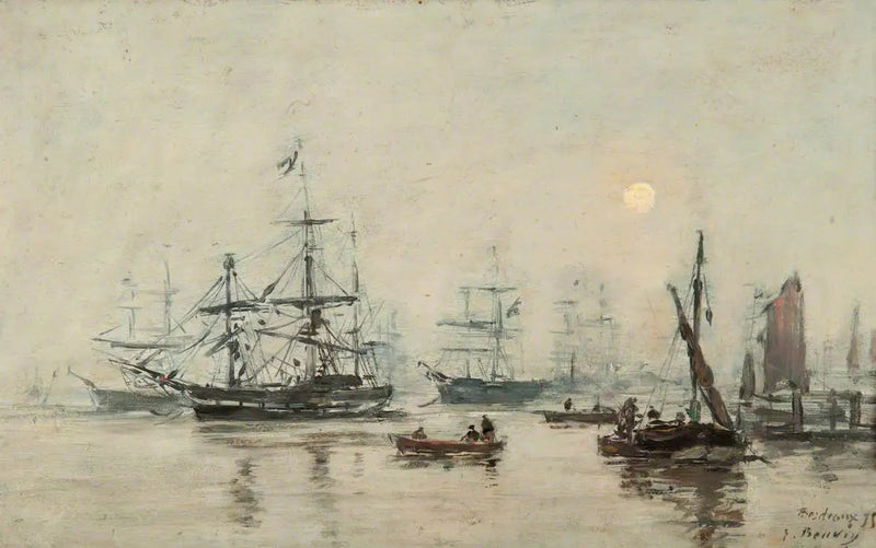 Mgła, Bordeaux - Eugène Boudin